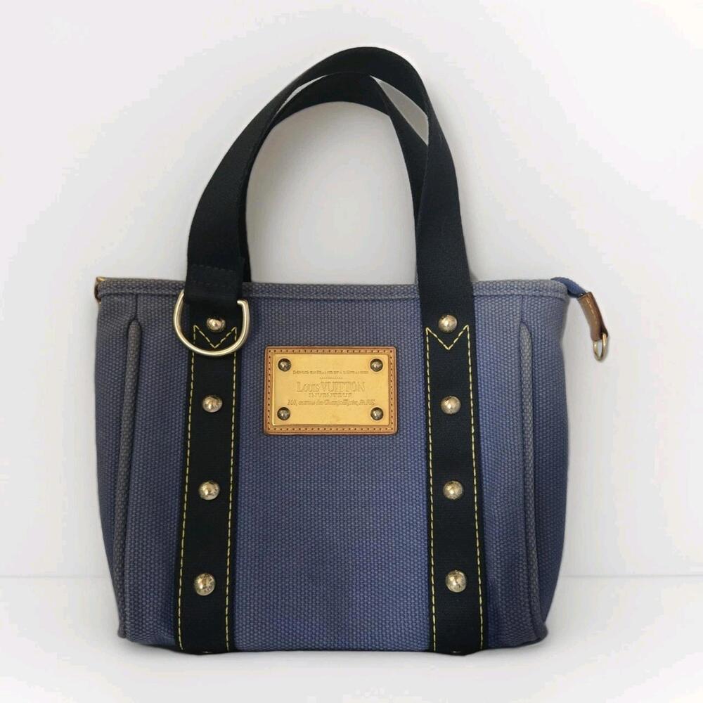 Louis Vuitton Antigua Cabas PM Handbag Blue - Picture 2 of 9